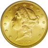 Image 1 : 1907 $20 MS65 PCGS. Smooth yellow-gold and olive field 