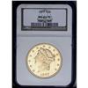 Image 3 : 1897 $20 MS61 Prooflike NGC. This piece has sumptuous 