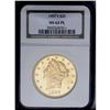 1907-S $20 MS62 Prooflike NGC. A flashy S-mint coin fr 
