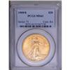 Image 1 : 1909/8 $20 MS61 PCGS. The overdate is plain to the una 