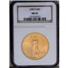 Image 3 : 1909-S $20 MS65 NGC. Potent luster brightens this attr 