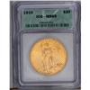 Image 3 : 1910 $20 MS65 ICG. Vibrant luster and bright khaki-gol 