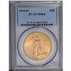 Image 1 : 1910-D $20 MS64 PCGS. A hefty near-Gem with yellow-gol 