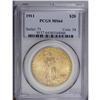 Image 3 : 1911 $20 MS64 PCGS. Frosty and mostly brilliant with j 