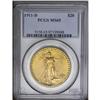 Image 1 : 1911-D $20 MS65 PCGS. FS-1911.5. The mintmark is repun 