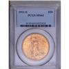 Image 1 : 1911-S $20 MS64 PCGS. The speckled orange- and yellow- 
