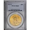 Image 3 : 1911-S $20 MS65 PCGS. An exquisite Gem Saint-Gaudens t 