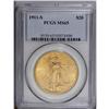 Image 3 : 1911-S $20 MS65 PCGS. A pleasing Gem example of this i 