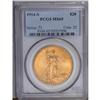 Image 1 : 1914-S $20 MS65 PCGS. A great lemon-yellow Gem with sl 