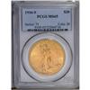 Image 3 : 1916-S $20 MS65 PCGS. Liberty''s face and the Capitol 