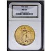 Image 1 : 1924 $20 MS63 NGC. This Select reddish-orange Saint-Ga 