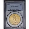 1924 $20 MS65 PCGS. An attractive piece with pale oran 
