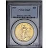 1924 $20 MS65 PCGS. The bright and brassy surfaces are 