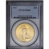 1927 $20 MS65 PCGS. Warm orange-gold forms the "sky" b 
