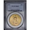 1927 $20 MS65 PCGS. A lovely coin with satiny luster a 