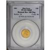 Image 3 : 1861 G$1 --Reverse Rotated 180 Degrees--MS62 PCGS. The 
