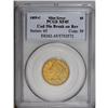 Image 3 : 1855-C $5 --Cud Die Break on Reverse--XF45 PCGS. Variet 