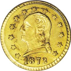 1872 25C Washington Round 25 Cents, BG-818, Low R.4, M 