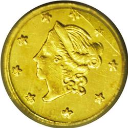 1865 50C Liberty Round 50 Cents, BG-1005, Low R.5, MS6 