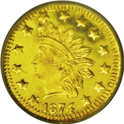 1874/3 50C BG-1052 MS65 Deep Prooflike NGC. The immens 