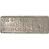 A. P. Molitor Silver Ingot. ca. 1863-1867, San Francisc 