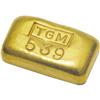 Image 1 : TGM Gold Ingot. 539 / JMC 999+ 1OZ. Tolukuma Gold Mine, 