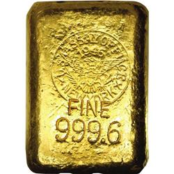 1946 New York Assay Office Gold Ingot. Unnumbered. This 