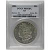 Image 1 : 1880 S$1 8 Over 7 MS63 Prooflike PCGS. VAM-10. Patches 