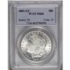 Image 1 : 1881-CC S$1 MS66 PCGS. Light frosting on the well stru 