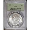 1883 S$1 MS66 PCGS. Light toning covers the obverse. 