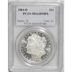 1884-O S$1 MS64 Deep Mirror Prooflike PCGS. Flashy and 