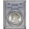 Image 1 : 1891 S$1 MS64 PCGS. Great luster for the issue, while 