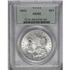 1902 S$1 MS66 PCGS. Well preserved overall, with minim 