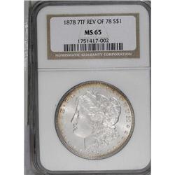 1878 7TF S$1 Reverse of 1878 MS65 NGC. Red-bronze rim 