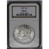 Image 1 : 1879 S$1 MS65 NGC. Well preserved, untoned, and boldly 