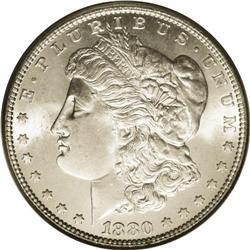 1880 S$1 MS66 PCGS. Ex: Mike Gilley Collection. The 18 