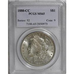 1880-CC S$1 MS65 PCGS. An appealing Carson City Gem wi 