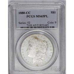 1880-CC S$1 MS65 Prooflike PCGS. A flashy coin with mo 