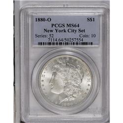 1880-O S$1 MS64 PCGS. Ex: New York City Set. An undist 