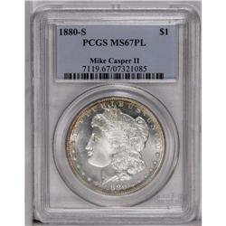 1880-S S$1 MS67 Prooflike PCGS.From The New York Eye A 