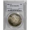 Image 1 : 1881-CC S$1 MS65 Prooflike PCGS. The wispy toning of t 