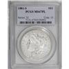 Image 1 : 1881-S S$1 MS67 Prooflike PCGS. A dazzling mirrored Ge 