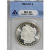 Image 3 : 1882-CC S$1 MS66 Deep Mirror Prooflike ANACS. A remark 