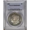 Image 1 : 1883 S$1 MS65 Deep Mirror Prooflike PCGS. The watery f 