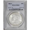 1883-S S$1 MS62 PCGS. Sharply struck with excellent lu 