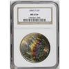 Image 3 : 1884-O S$1 MS65 NGC. Arcs of rainbow toning progress f 