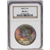 Image 3 : 1884-O S$1 MS65 S NGC. Spectacularly toned on the obv 