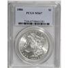1886 S$1 MS67 PCGS. Brilliant throughout and fully str 