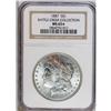 Image 1 : 1887 S$1 MS65 S NGC. Ex: Battle Creek Collection. Tea 