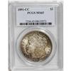 Image 3 : 1891-CC S$1 MS65 PCGS. This lustrous example has fasci 